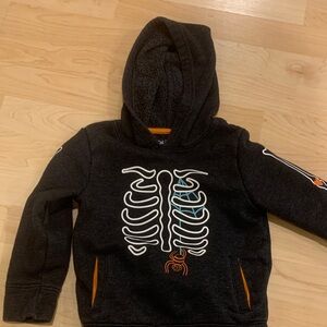 Cat & Jack Black Skeleton Hoodie, Size 3T